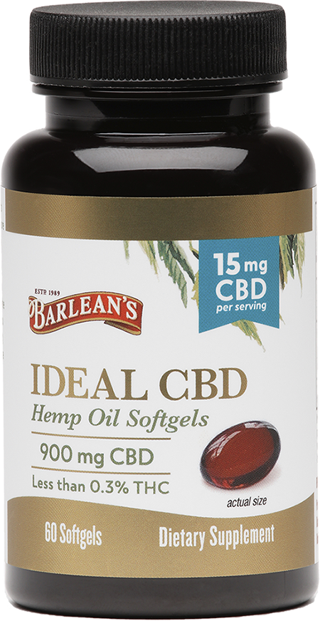 Ideal CBD Hemp Oil Softgels 15mg 60 ct